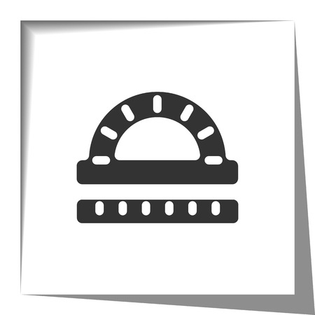 Protractor rulerのイラスト素材