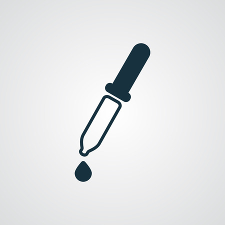 Flat Pipette iconのイラスト素材