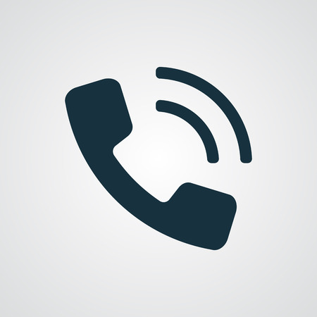 Flat Phone iconのイラスト素材