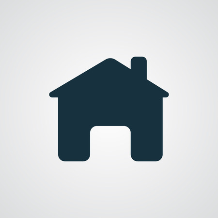 Flat Home iconのイラスト素材