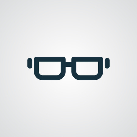 Flat Glasses iconのイラスト素材