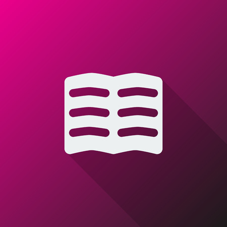 White Text icon on pink backgroundのイラスト素材