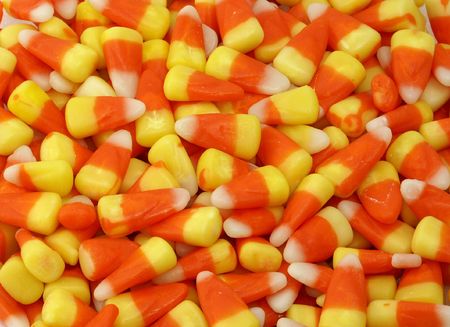 White, yellow and orange candy corn