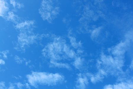 Bright blue sky for backgroundの写真素材