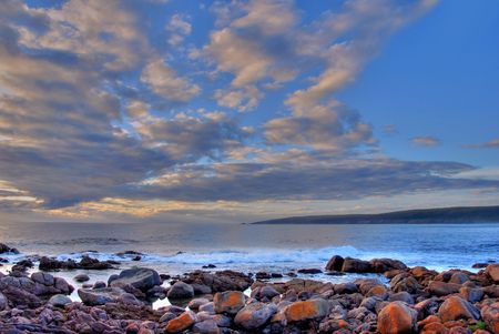 Sunset coastの写真素材