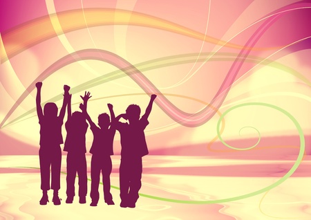 Happy Childrenの写真素材