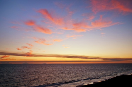 Sunset beachの写真素材