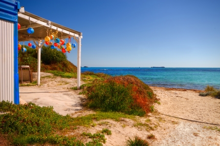 Beach Hut Australian Coastの写真素材
