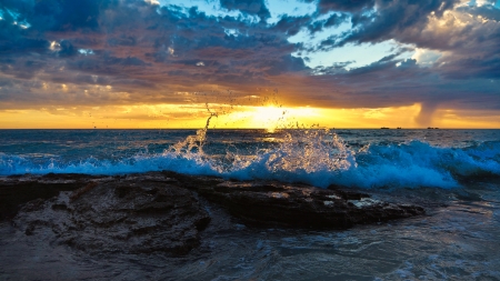 Sunset Beach Perthの写真素材