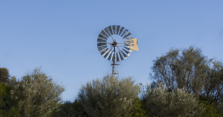 Windmill in Country Australia,の写真素材