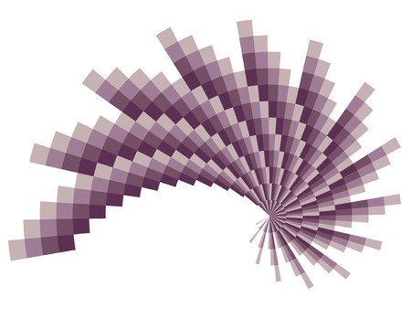 Geometric abstract vector illustration on a separated background.のイラスト素材