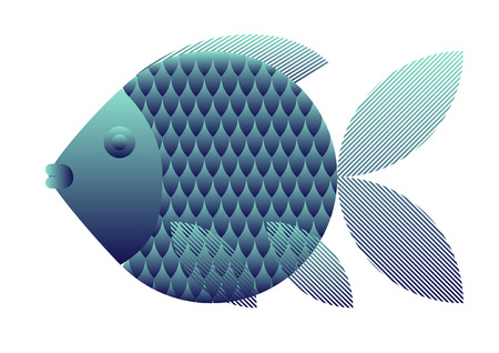 Fish Design for t-shirt bag postcard poster illustration ads and so on. のイラスト素材