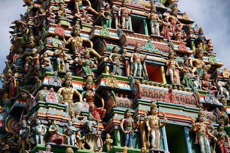 Hindu Temple - Sri Srinivasa Temple, Singaporeの写真素材