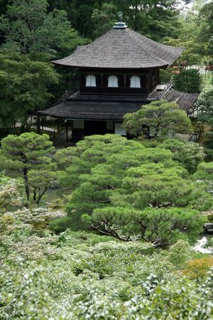 Ginkakuji Temple, Kyoto, Japanのeditorial素材