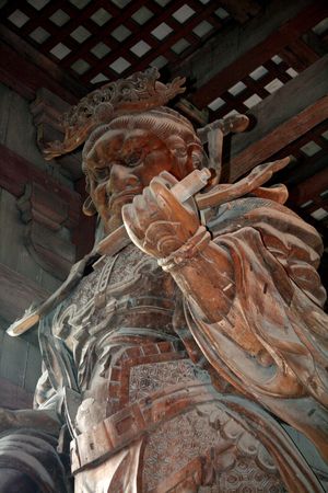 Warrior - Todaiji Ancient Temple, Nara, Japanのeditorial素材