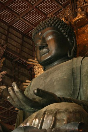 Buddha - Todaiji Ancient Temple, Nara, Japanのeditorial素材