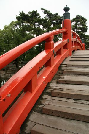 Bridge - Sumiyoshi Taisha Shrine, Osaka, Japanの写真素材
