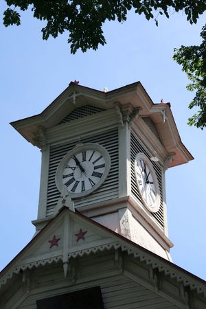 Clock Tower Building, Sapporo, Japanの写真素材