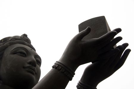 Tian Tan Dao Fo (Giant Buddha), Hong Kongの写真素材