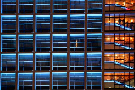 Colourful Building - Hong Kong City, Asiaの写真素材