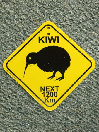 Kiwi Sign, New Zealandの写真素材