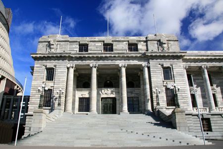 Parliament Buildings, Wellington, New Zealandの写真素材