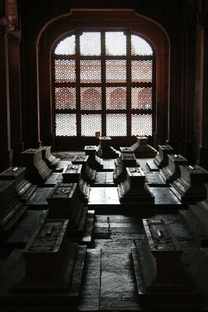 Grave Stone / Tomb Stone - Fatehpur Sikri, Agra, Indiaの写真素材
