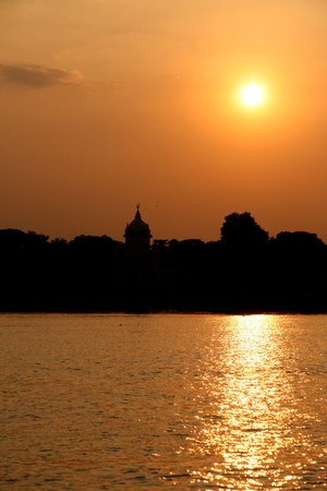 Belur Math, A Historic Site in Calcutta /  Kolkata, Indiaの写真素材