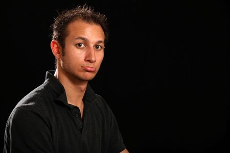 Good Looking Handsome Young Man in a Studio Settingの写真素材