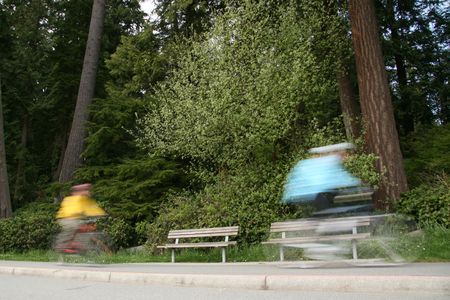 Stanley Park, One of the Largest Urban Park's in The World - Vancouver, BC, Canadaの写真素材