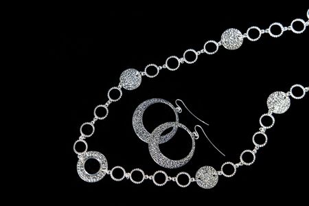 High Class Womens Expensive Necklace & Earing Setの写真素材