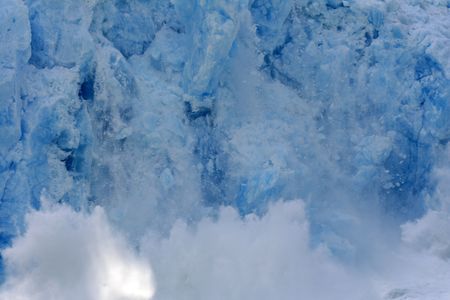 Glacier Bay Fjord - the icy waters of Alaska, USAの写真素材