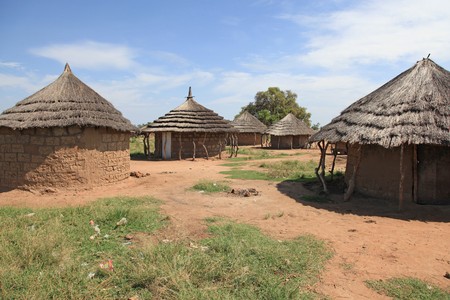 Aketa Camp / Village in Eastern Uganda - The Pearl of Africaの写真素材