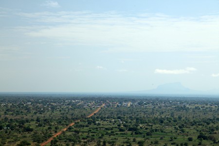 Rural Landscape View From Abela Rock in Katakwi, Uganda - The Pearl of Africaの写真素材
