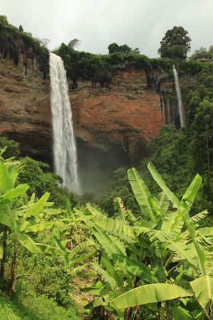 Sipi Falls in Uganda - The Pearl of Africaの写真素材