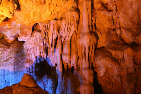 Caves at Halong Bay, Vietnam