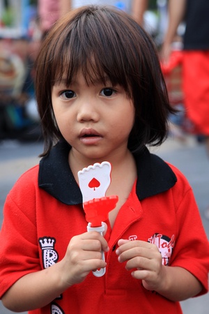 BANGKOK - NOV 19: Red Shirts Protest Demonstration - Bangkok, Thailand (19th November 2010)のeditorial素材
