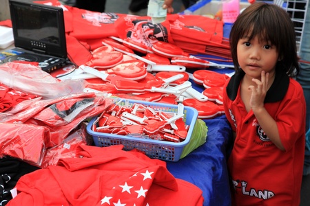 BANGKOK - NOV 19: Red Shirts Protest Demonstration - Bangkok, Thailand (19th November 2010)のeditorial素材