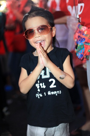 BANGKOK - NOV 19: Red Shirts Protest Demonstration - Bangkok, Thailand (19th November 2010)のeditorial素材