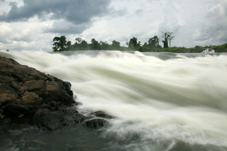 Nile River - Bujagali Falls + River in Uganda - The Pearl of Africaの写真素材