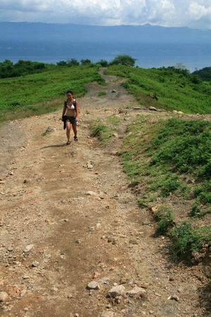Taal Volcano on Luzon Island North of Manila in Philippinesのeditorial素材