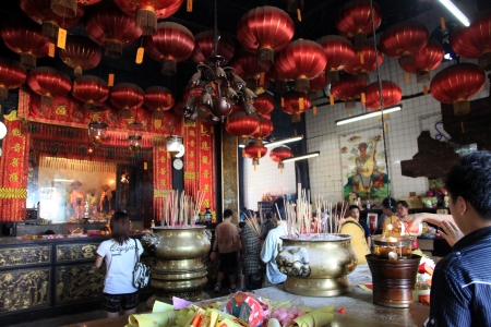 Kuan Yin (Goddess of Mercy) Temple in Georgetown - Penang, Malaysiaのeditorial素材