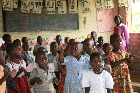 Local School in Uganda in East Africaのeditorial素材