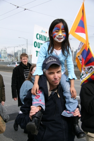 Tibetan Freedom Protest , Vancouver, Canada (March 22nd 2008)のeditorial素材
