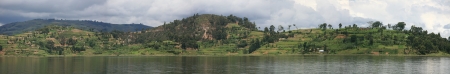 Lake Bunyoni, Kisori District, Uganda in East Africaの写真素材