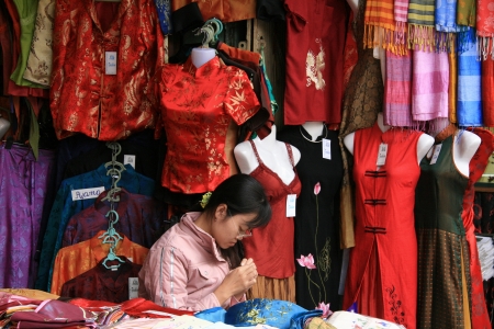 Street Life in Hanoi - the capital city of Vietnamのeditorial素材