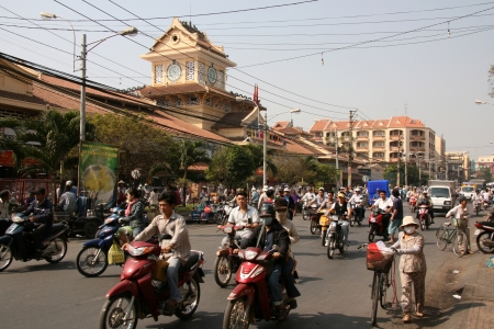 Cholon (Chinatown) in Ho Chi Minh, Vietnamのeditorial素材