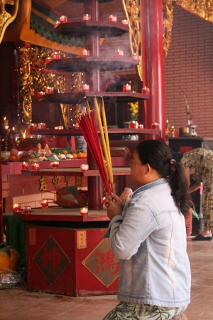 Chinese Temple in Chinatown, Ho Chi Minh, Vietnamのeditorial素材