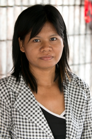 Local Woman on Bangkok Street, Thailandのeditorial素材