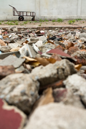 Rustic setting on streets of Bangkok City, Thailandの写真素材